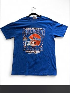 Y2K Florida Gators 2006 National Champions Blue Graphic T-Shirt